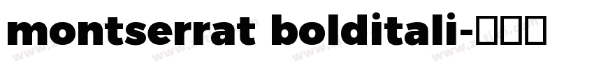 montserrat bolditali字体转换